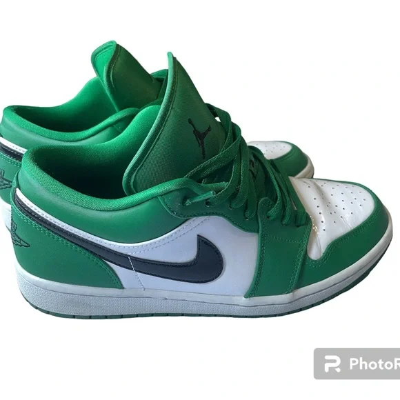 Jordan 1 Low Pine Greens 9.5 - Picture 3 of 7